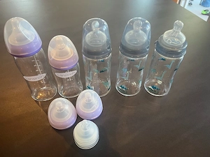 Babyflaschen aus Glas
