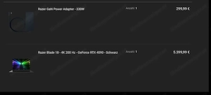 Razer Blade 18 (2024)  RTX 4090  i9-14900HX  64 GB RAM  4 TB SSD Bild 2
