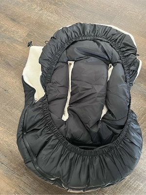 Winterfußsack für Babyschale schwarz Bild 2