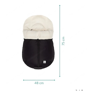 Winterfußsack für Babyschale schwarz Bild 4