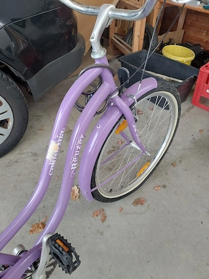 Stylischer Neuzer California Cruiser Damenrad   26 Zoll Lila Retro-Fahrrad Bild 5