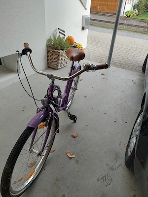 Stylischer Neuzer California Cruiser Damenrad   26 Zoll Lila Retro-Fahrrad Bild 3