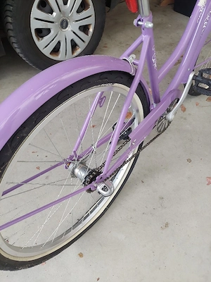 Stylischer Neuzer California Cruiser Damenrad   26 Zoll Lila Retro-Fahrrad Bild 4