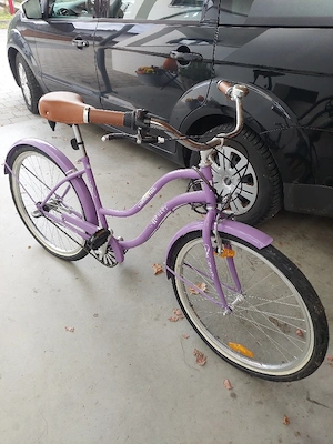 Stylischer Neuzer California Cruiser Damenrad   26 Zoll Lila Retro-Fahrrad Bild 2