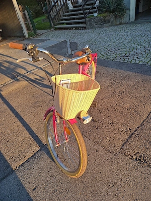 Pinkes Retro Fahrrad 24zoll Bild 5