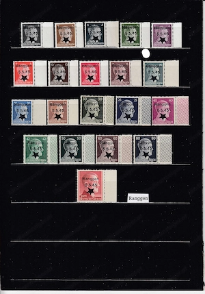 10 Briefmarken Sätze Österreich Privatausgaben mit Aufdruck Postfrisch ab 25 . Bild 7