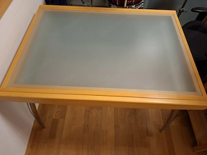 Ausziehbare Glastisch Bild 4