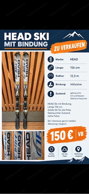Head Ski Top Zustand Preis vhb Bild 3