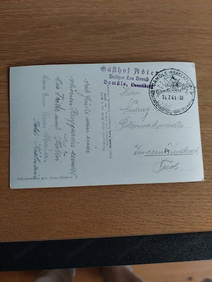 Alte Vorarlberger Feldpostkarte 1941 Bild 2