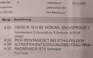 neuwertige Winterreifen 