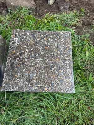 Waschbeton Platten zu verschenken