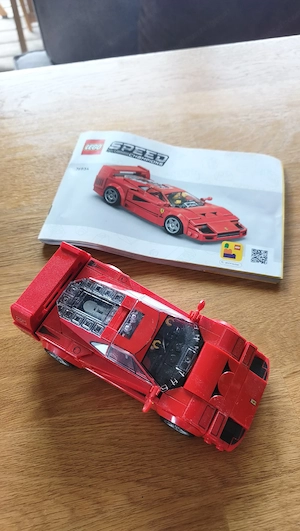 Lego Speed Champions Ferrari Klemmbaustein, Rennauto, inkl. Plan Bild 3