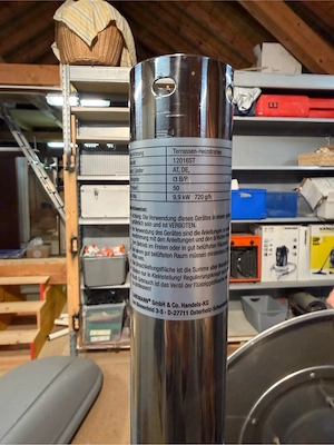 Gas-Heizstrahler   Heizpilz aus Edelstahl für Terrasse (Landmann) Bild 2