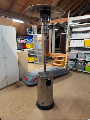Gas-Heizstrahler   Heizpilz aus Edelstahl für Terrasse (Landmann) Bild 4