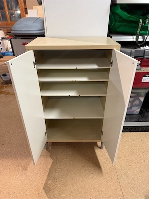 Ikea Kommode mit 2 Türen - Weiß   Buche Bild 2