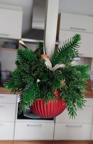 Deko Weihnachtskugel 10cm neu Bild 2