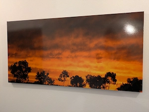 Bild auf Holzrahmen "Sonnenuntergang" Bild 3