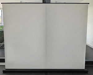 Beamer-Leinwand mit Ständer, Projektor Leinwand 100 Zoll 16:9, tragbar, Ultrakurzdistanz-Projektion 