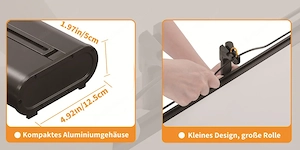 Beamer-Leinwand mit Ständer, Projektor Leinwand 100 Zoll 16:9, tragbar, Ultrakurzdistanz-Projektion  Bild 5