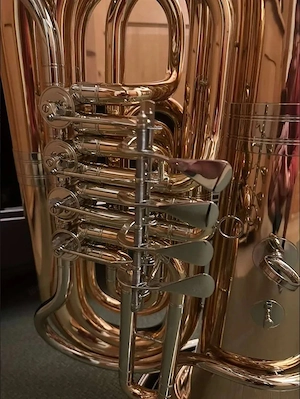 B-Tuba Cerveny CBB 783 (Goldmessing) Bild 5
