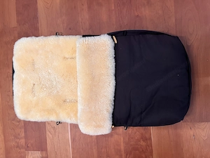Lammfell Fußsack für Kinderwagen Bild 2