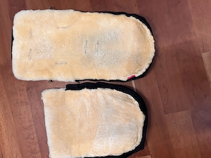Lammfell Fußsack für Kinderwagen Bild 3