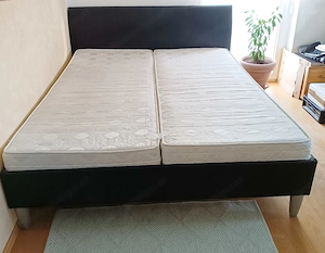 Doppelbett inkl. Matratzen & praktische Bettkästen   Stauraum Bild 2