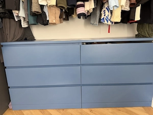 Malm Kommode Ikea Blau Bild 3