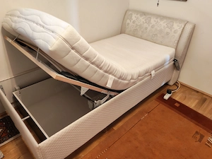 Sehr schönes RUF-Bett (100x200)   Elektrisch verstellbar mit Lattenrost, Matratze & Stauraum