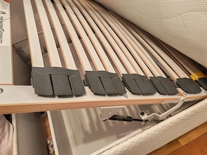 Sehr schönes RUF-Bett (100x200)   Elektrisch verstellbar mit Lattenrost, Matratze & Stauraum Bild 3