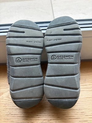 Giesswein Merino Runners Gr. 26   Merinowolle   Grau   Klettverschluss Bild 4