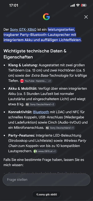 Sony gtk-xb60 Bild 4