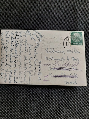 Alte Vorarlberger Postkarte 1941 Bild 2