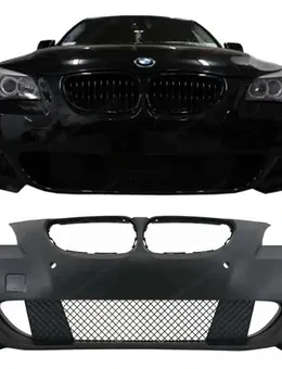 AKTION Frontstoßstange für BMW 5er E60 E61 2003 2007 M-Technik Design ohne Nebelscheinwerfer Bild 2