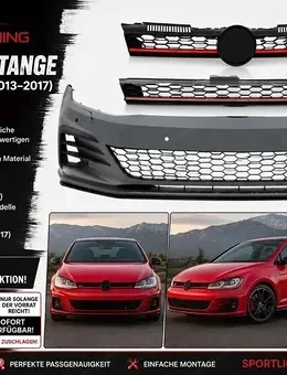 Frontstoßstange geeignet für VW Golf VII 7 5G Baujahre 2013 bis 2017 7,5 GTI Design