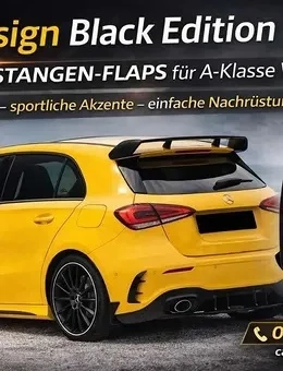 Mercedes A-Klasse W177 Heckstoßstangen-Flaps A35 Design - Black Edition