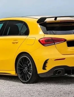 Mercedes A-Klasse W177 Heckstoßstangen-Flaps A35 Design - Black Edition Bild 7