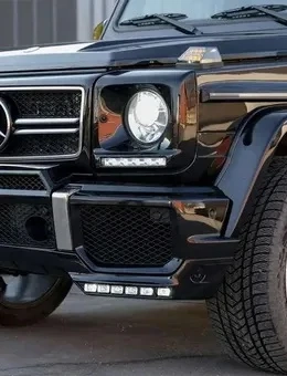 Frontschürze Spoiler LED Tagfahrlicht Verlängerung für Mercedes G-Klasse W463 1989 2017 Bild 3