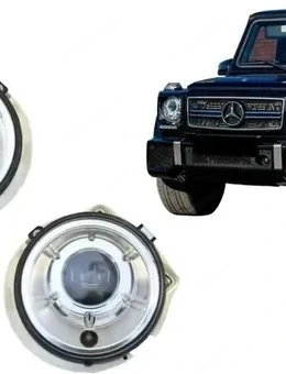Mercedes G-Klasse W463 Scheinwerfer Chrom Bi-Xenon Look - NUR 199  Bild 2