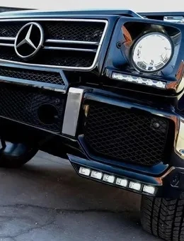 Frontschürze Spoiler LED Tagfahrlicht Verlängerung für Mercedes G-Klasse W463 1989 2017 Bild 2