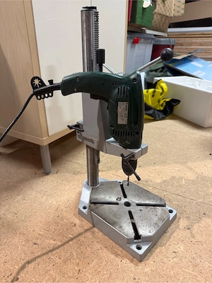 Metabo Schlagbohrmaschine SBE 520 mit Wolfcraft Bohrständer Bild 3