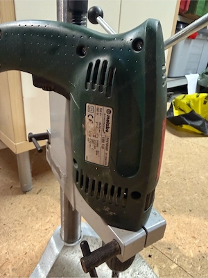 Metabo Schlagbohrmaschine SBE 520 mit Wolfcraft Bohrständer Bild 2