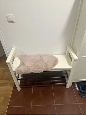 Vorzimmer-Set in Weiß   2 Schuhschränke, Sitzbank & Garderobe Bild 4