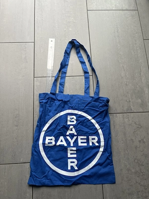 Blaue Bayer Tasche aus 100% Baumwolle Bild 5