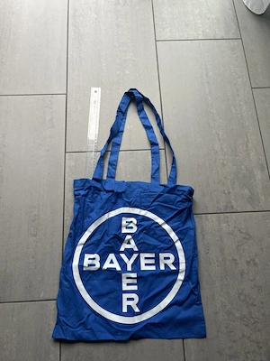 Blaue Bayer Tasche aus 100% Baumwolle Bild 4