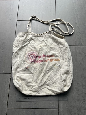 Vorarlberger Pflegekongress Stofftasche   Baumwollbeutel Bild 2