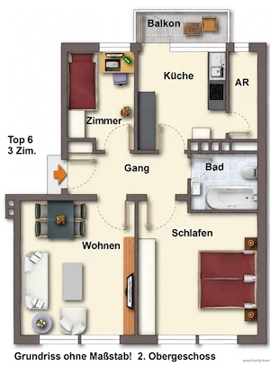 3,5-Zimmer-Wohnung im Zentrum von Bludenz   provisionsfrei & mit Balkon