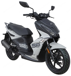 Kymco Super 8 50 Schwarz Blau Grau Bild 3