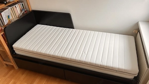 IKEA Flekke Tagesbett 80 160 x 200 cm inkl. 2 x Malfors-Matratzen Bild 9