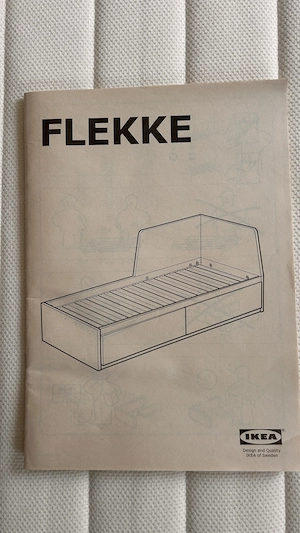 IKEA Flekke Tagesbett 80 160 x 200 cm inkl. 2 x Malfors-Matratzen Bild 5